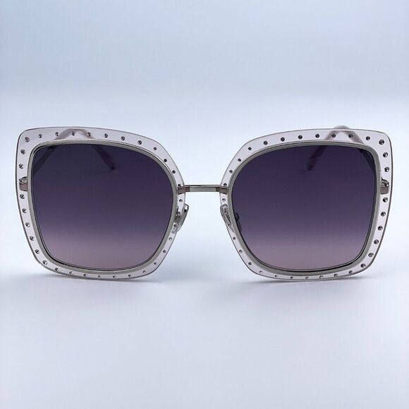 SALE! NEW Jimmy Choo DANY/S KTS Palladium Lilac Violet Square Women Sunglasses main image 11